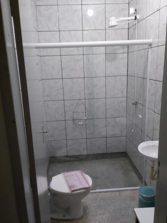Koupelna v ubytování Hotel Pousada Girassol