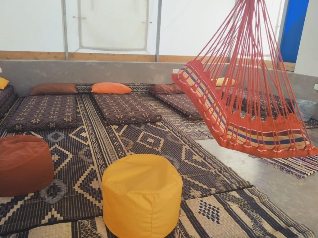 Posezení v ubytování Sinai Bagolan