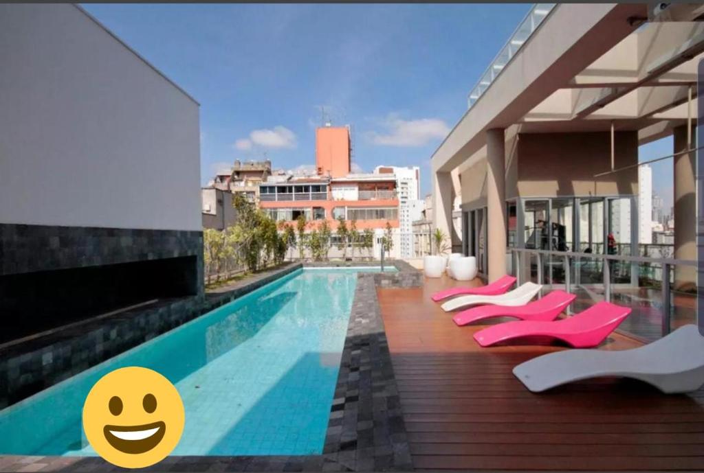  Studio universo augusta com piscina e academia
