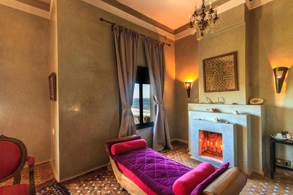 Un lugar para sentarse en Kasbah Tabelkoukt