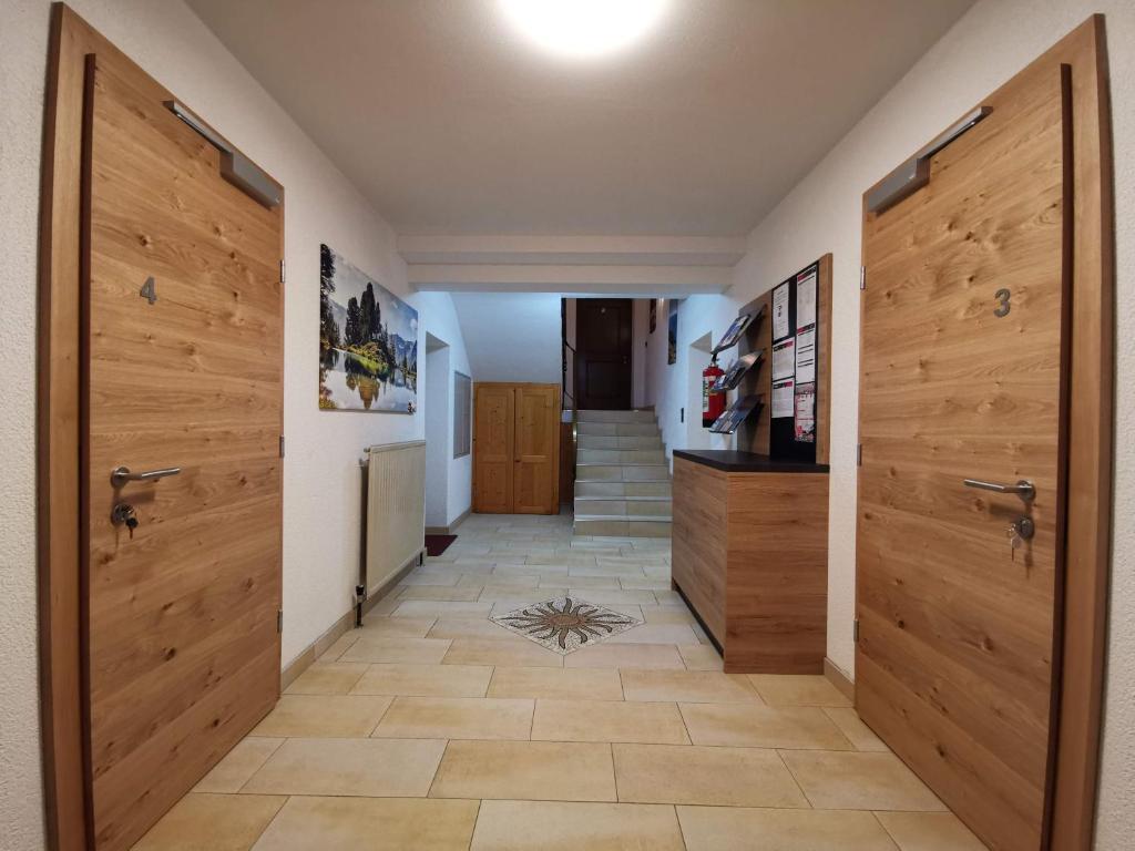 Kuchyň nebo kuchyňský kout v ubytování Marlis Apartments