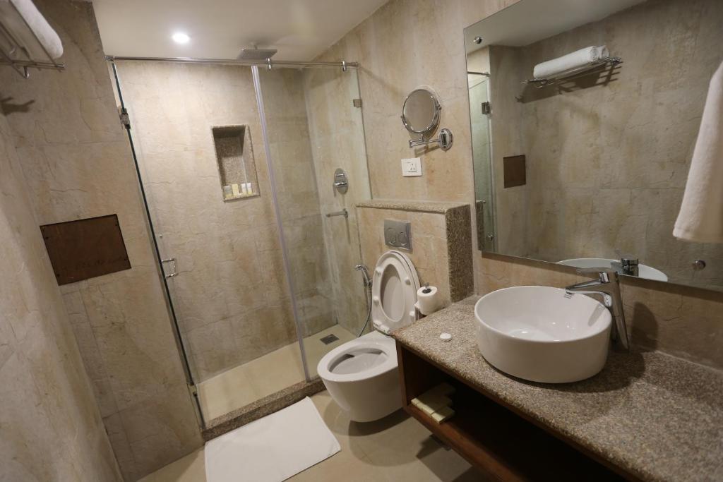 Koupelna v ubytování Pahan Chhen - Boutique Hotel