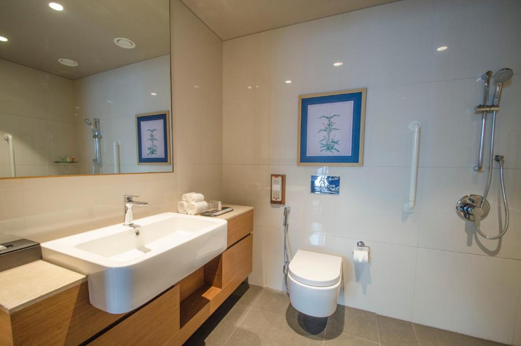 Koupelna v ubytování AltAir Boutique Hotel