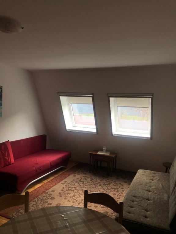 Posezení v ubytování Retro apartments Kaninska vas