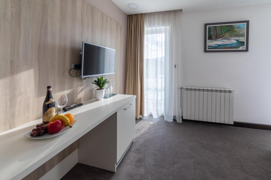 TV a/nebo společenská místnost v ubytování Hotel Berane