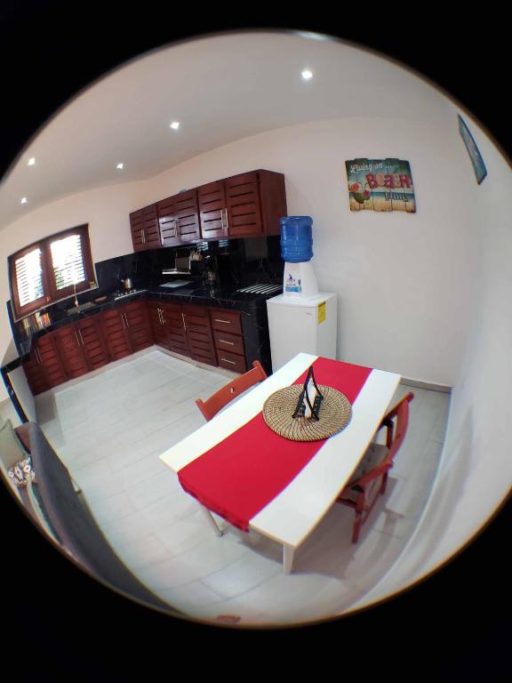 Kuchyň nebo kuchyňský kout v ubytování Villa Kate
