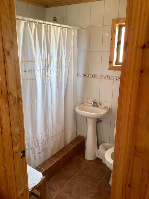 Koupelna v ubytování Lomita Quebrada