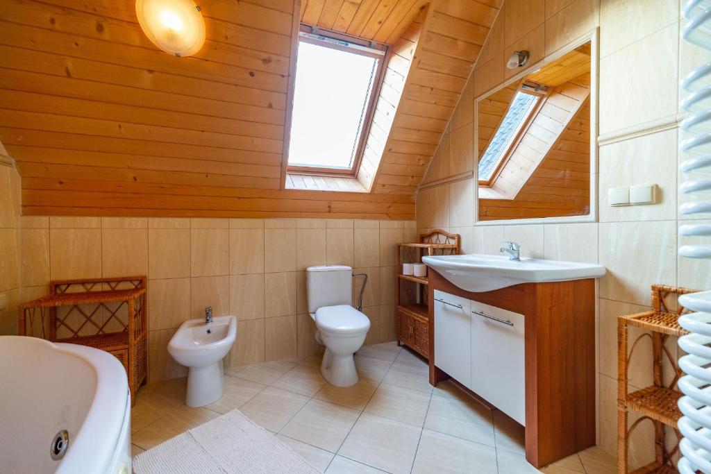 Kúpeľňa v ubytovaní Widokowa Górka