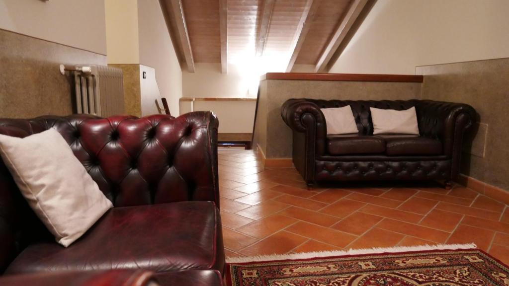 Posezení v ubytování Hotel La Valle