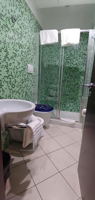 Koupelna v ubytování Sorrento Relais