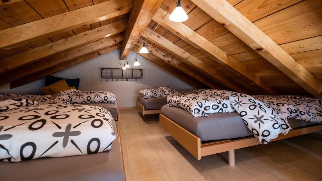Postel nebo postele na pokoji v ubytování O Rendez Vous maison mitoyenne Piscine chauffée mars-octobre