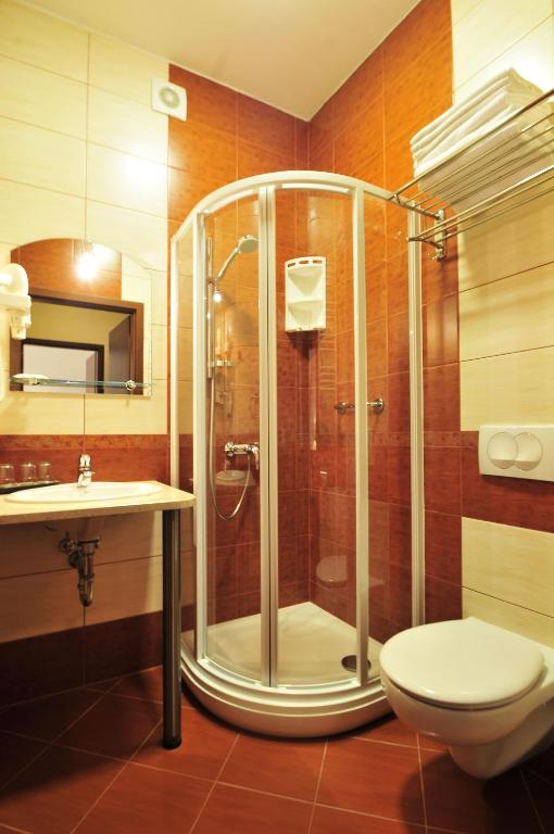 Koupelna v ubytování Hotel Continental