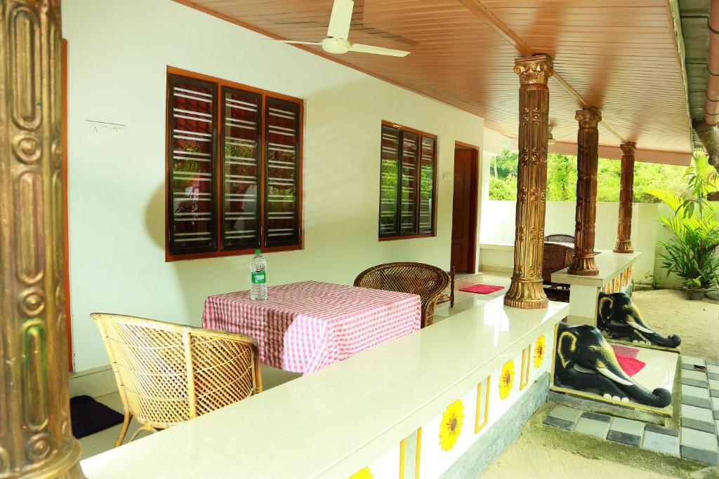 Posezení v ubytování Marari Nest Beach Homestay