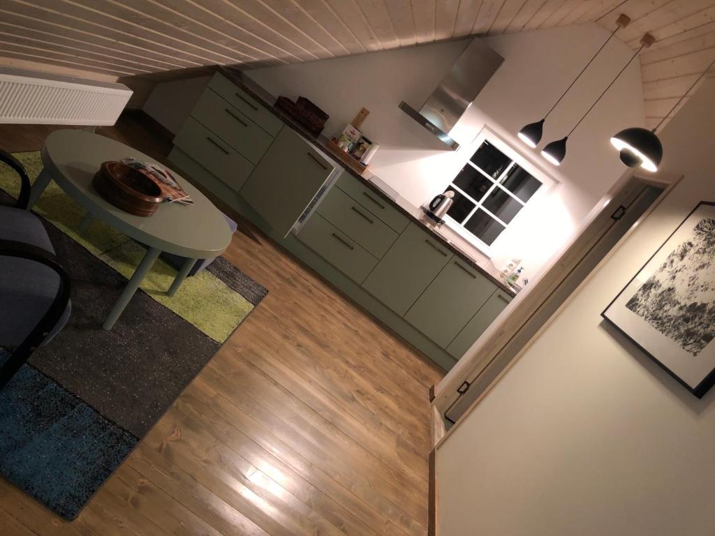 Kuchyň nebo kuchyňský kout v ubytování Hotel Vilhelmine