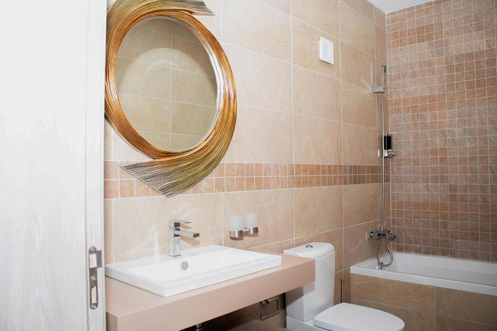 Koupelna v ubytování Aparthotel Palace