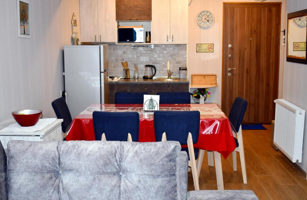 Kuchyň nebo kuchyňský kout v ubytování Bakuriani Park Residence Apartment #3