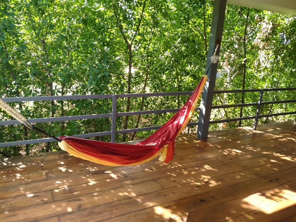 Balkón nebo terasa v ubytování Red Palm Village