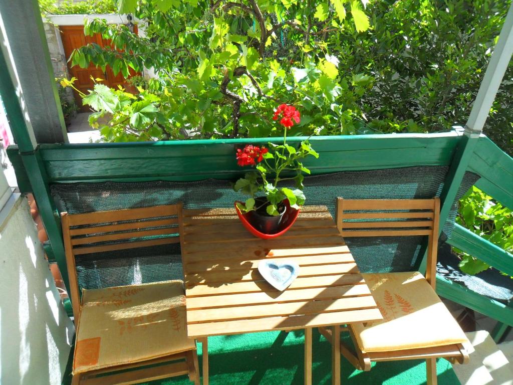 Balkón nebo terasa v ubytování Apartments Villa Dube