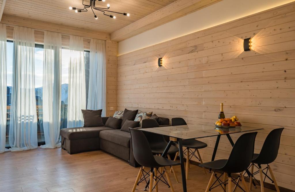 Posezení v ubytování GVC 3-room 422 New Gudauri