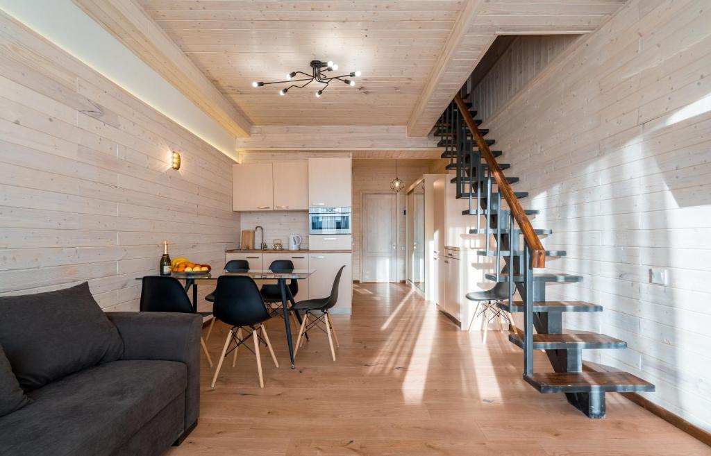 Posezení v ubytování GVC 3-room 422 New Gudauri