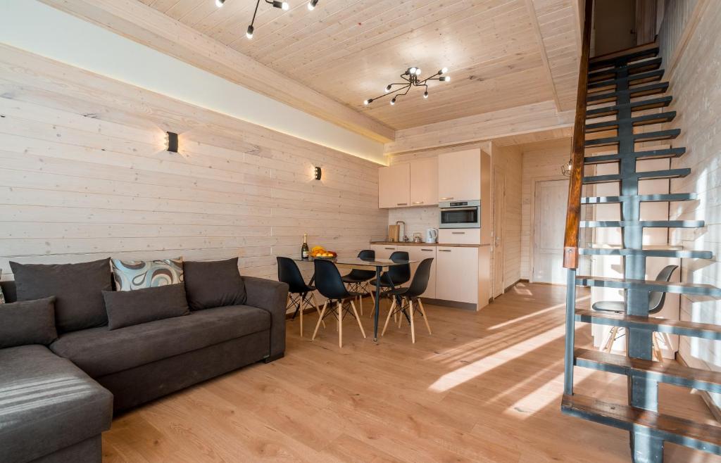 Kuchyň nebo kuchyňský kout v ubytování GVC 3-room 422 New Gudauri