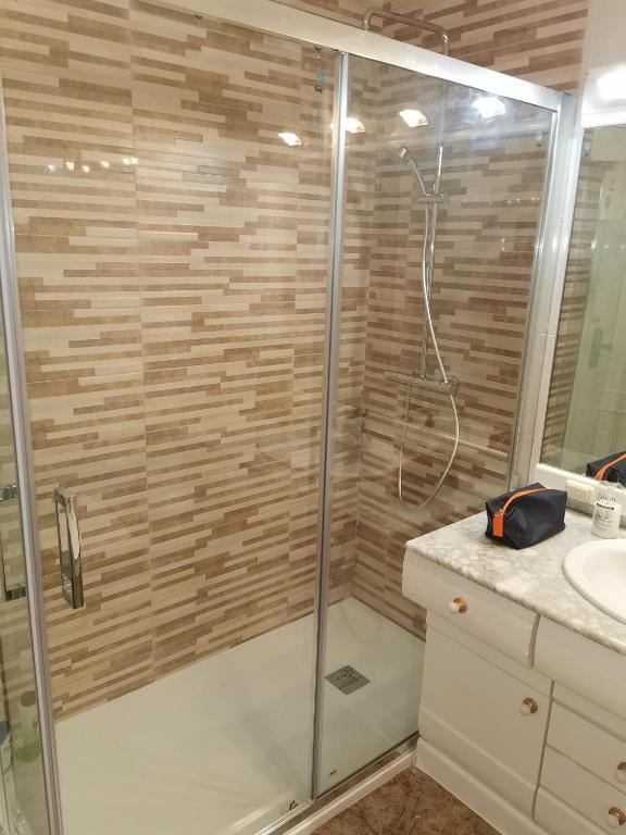 Koupelna v ubytování Villa PaloMayor