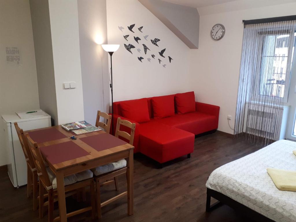 Część wypoczynkowa w obiekcie Bohemica Apartments