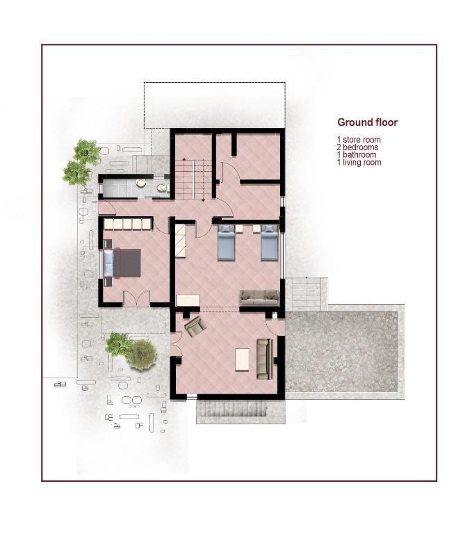 Půdorys ubytování Villa Gerrito
