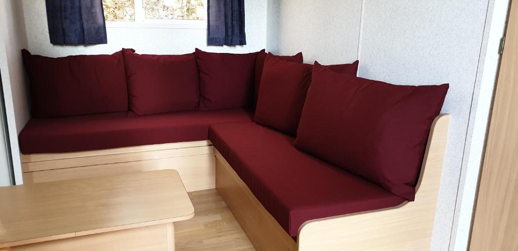 Posezení v ubytování Stacaravan 6 persoons - Camping Le Soustran