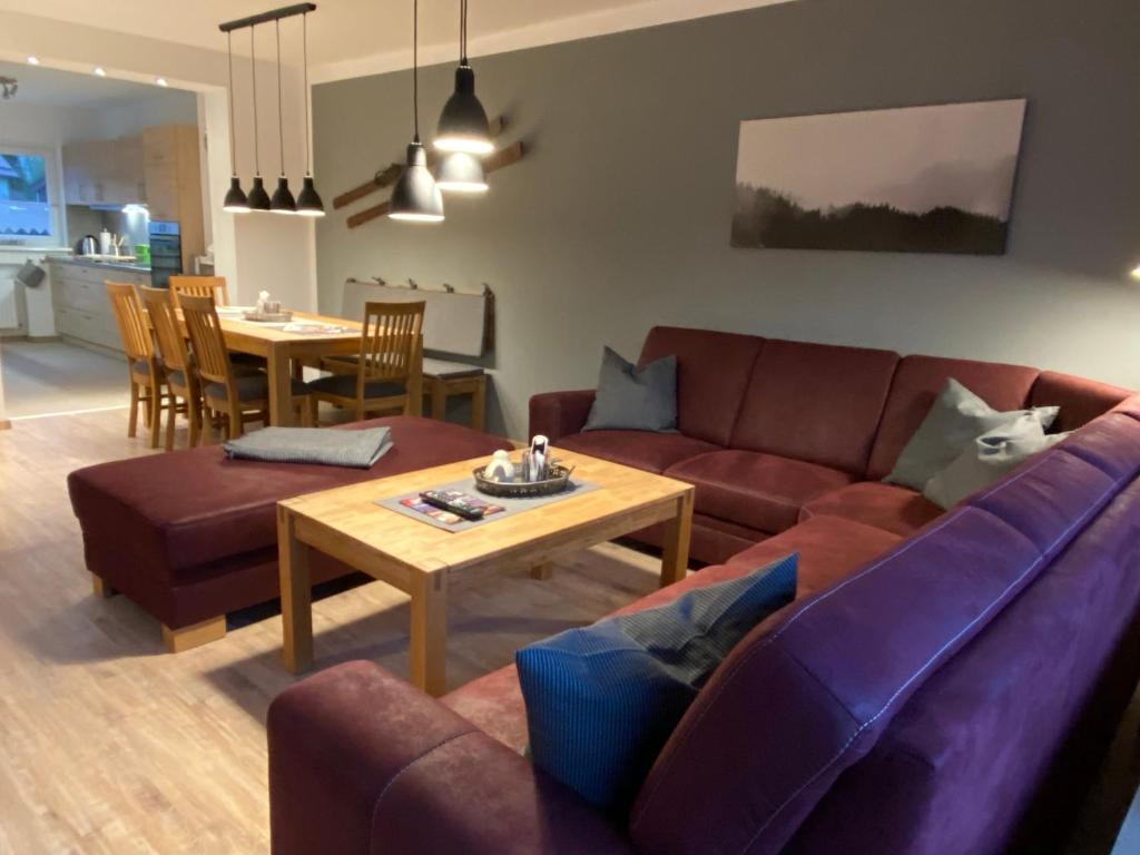 Posezení v ubytování Ferienhaus Kleine Auszeit