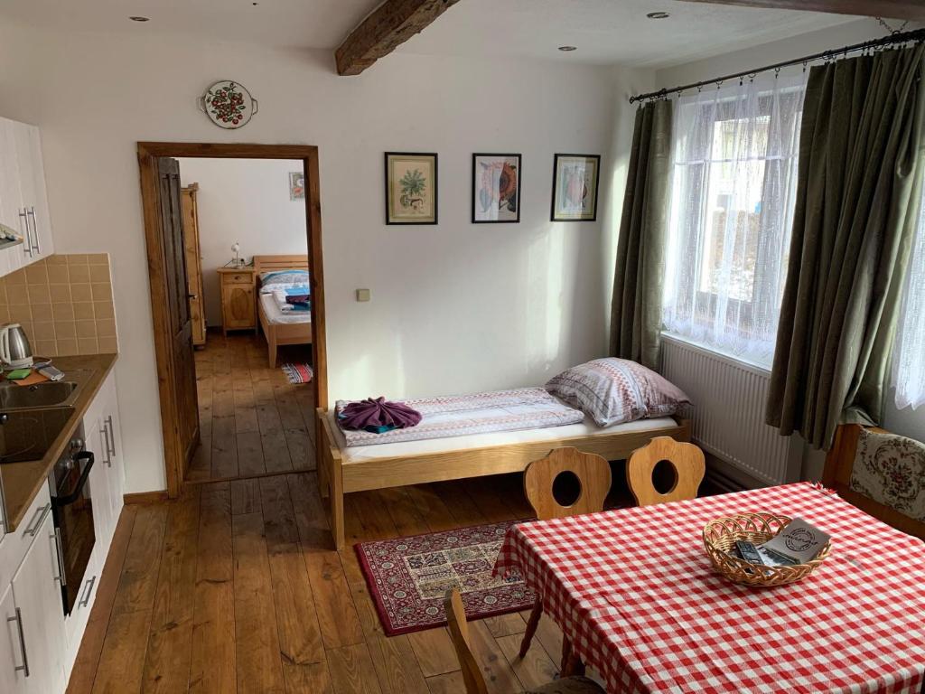 Kuchyň nebo kuchyňský kout v ubytování Tuxie Haus