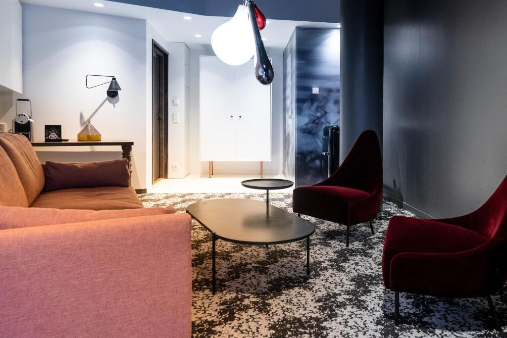Posezení v ubytování Design Hotel Levi