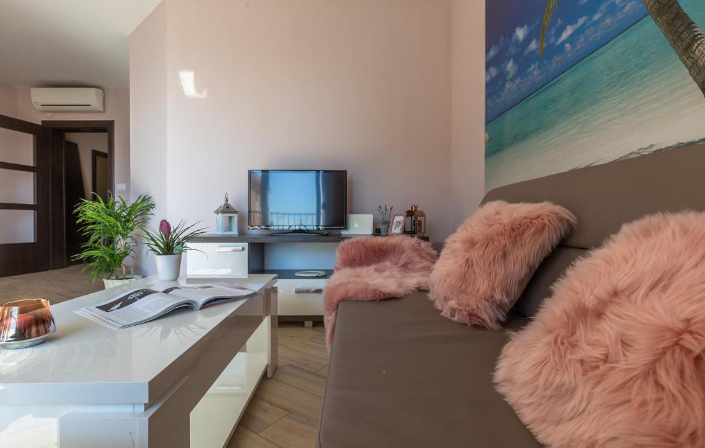 TV a/nebo společenská místnost v ubytování Anđela 4