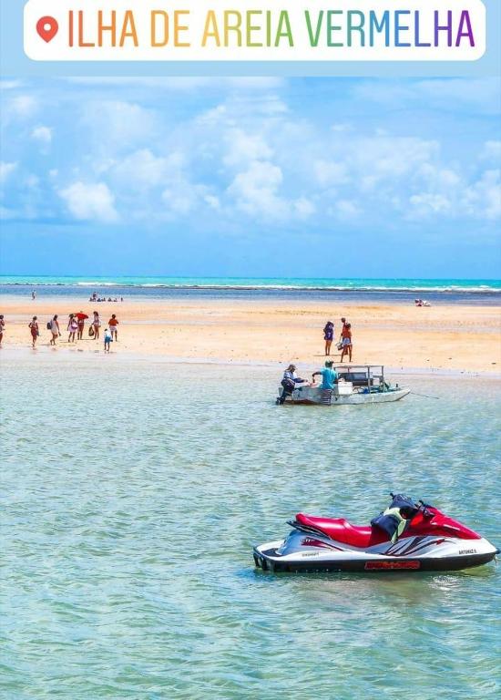  Apartamento térreo para 4 pessoas na praia do Poço-PB