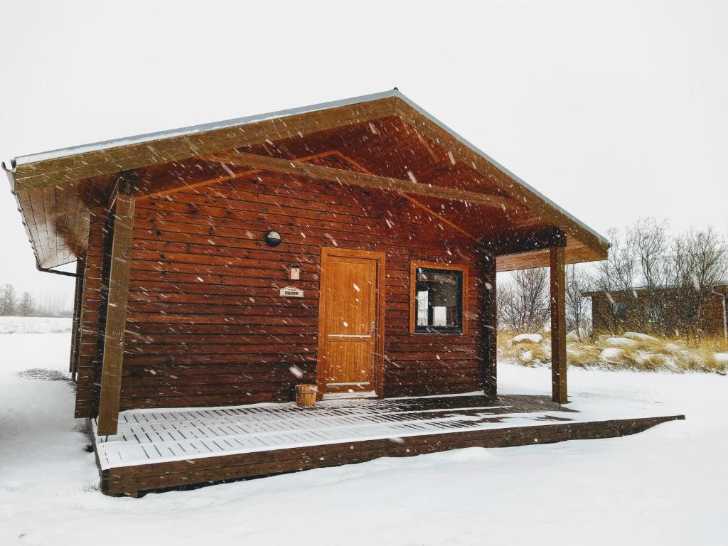Hestasport Cottages v zimě