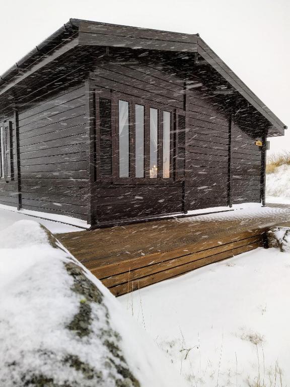 Hestasport Cottages v zimě