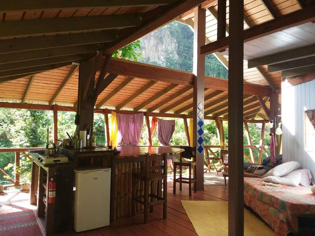 Balkón nebo terasa v ubytování Cocoa Cottage