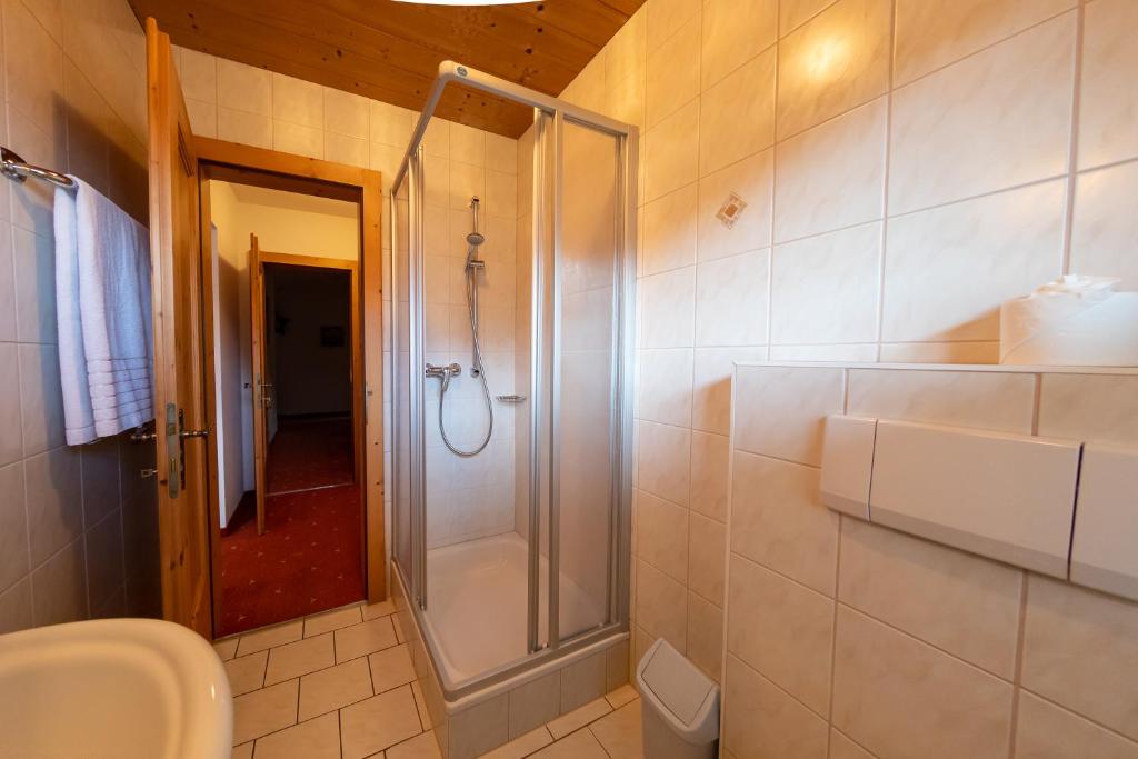 Koupelna v ubytování Hof Unterhuben