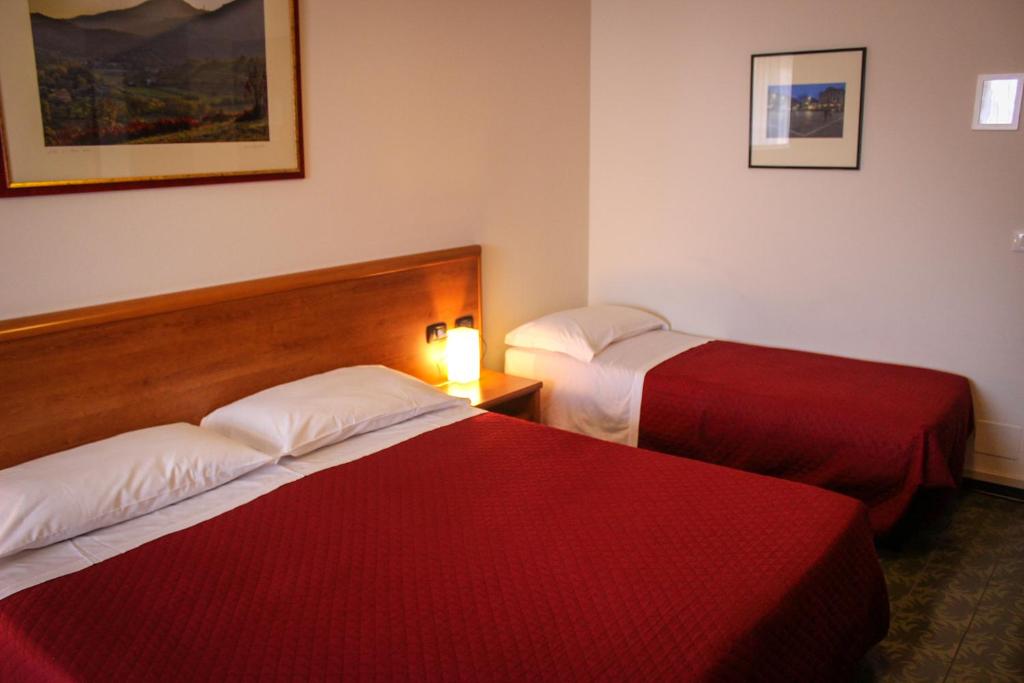 Postel nebo postele na pokoji v ubytování Hotel Centrale