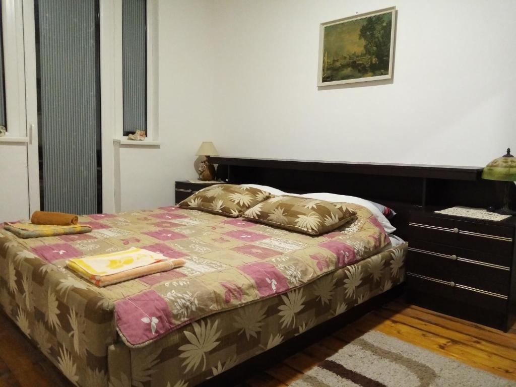 Postel nebo postele na pokoji v ubytování Vila I