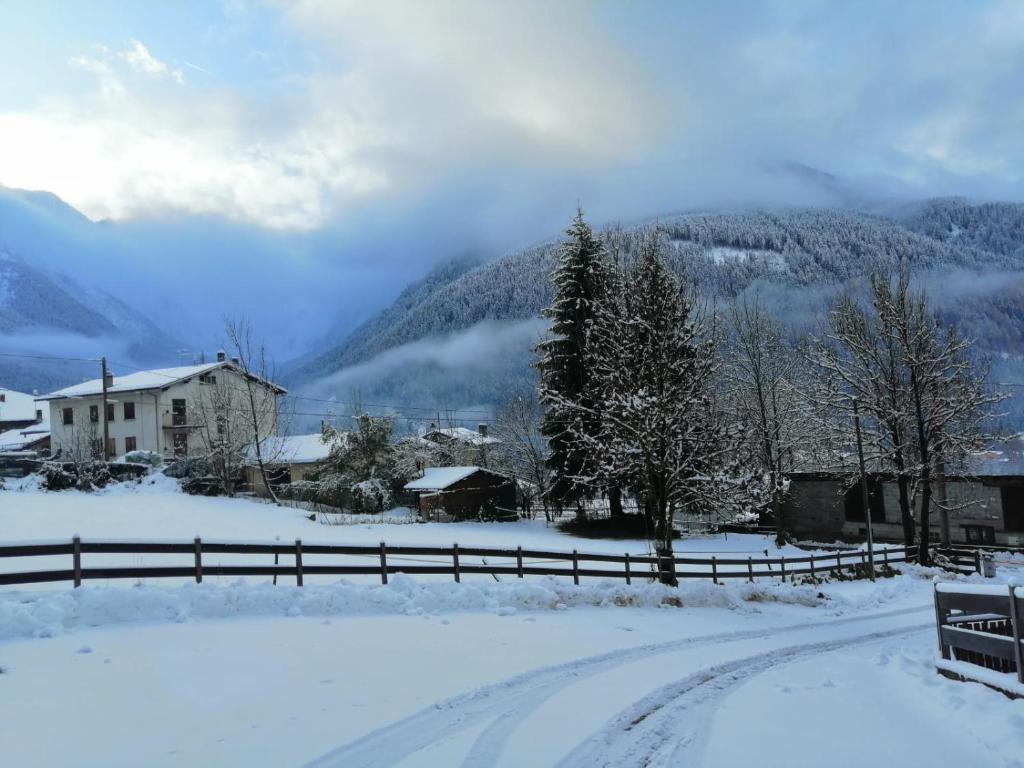 Appartamento Pian di Neve om vinteren