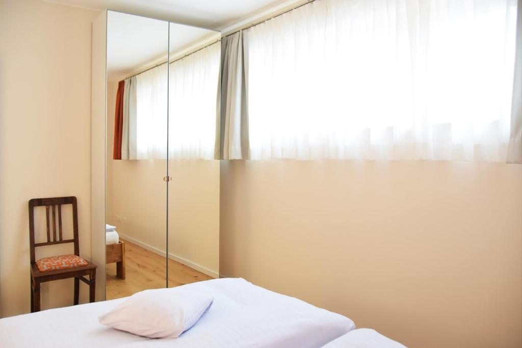 Postel nebo postele na pokoji v ubytování Ferienwohnung Elbe