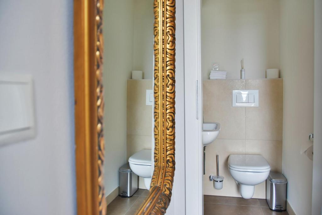 Koupelna v ubytování Ferienwohnung Sonne