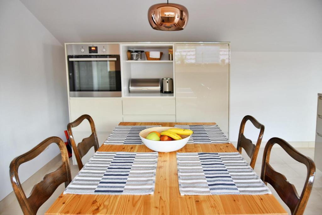 Kuchyň nebo kuchyňský kout v ubytování Ferienwohnung Sonne