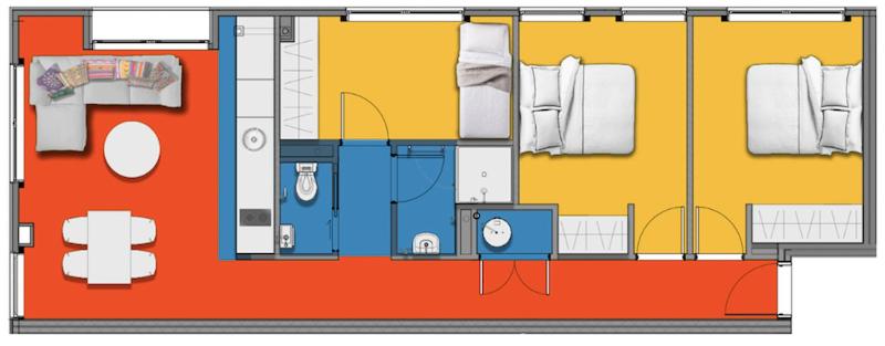 Roomie Apartment Hotel平面圖