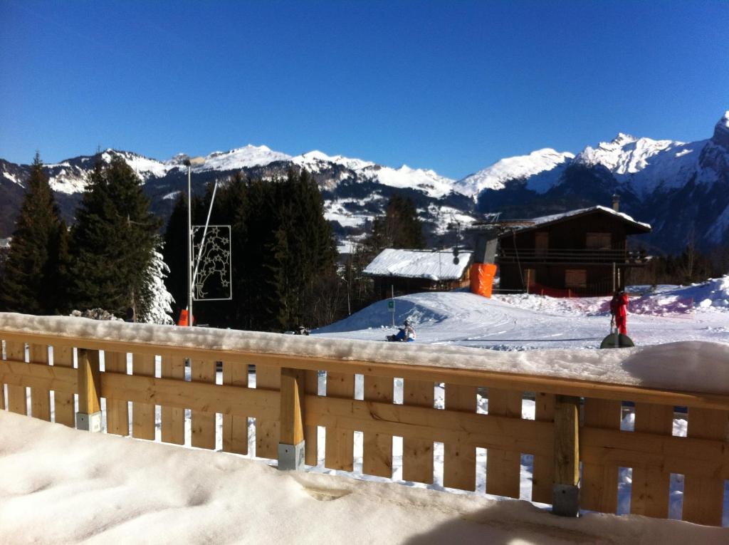 L'Eden Ski aux Pieds v zimě