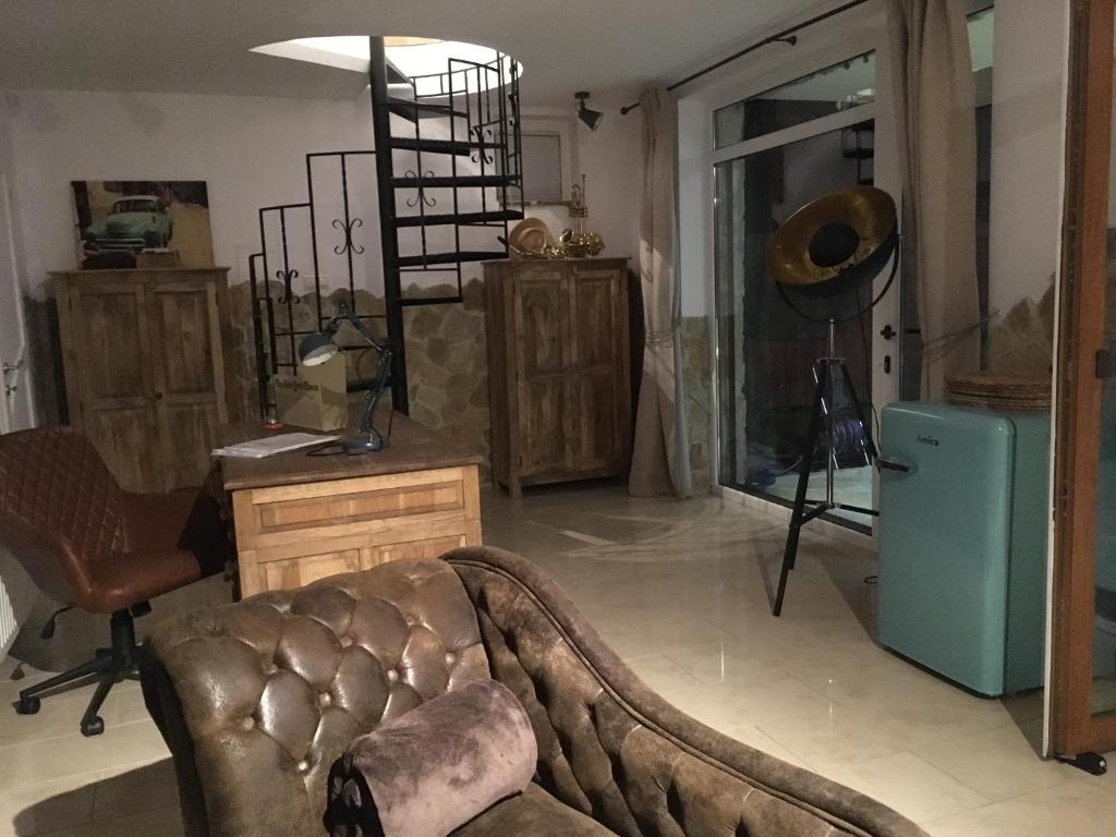 Posezení v ubytování Beach House Orfű