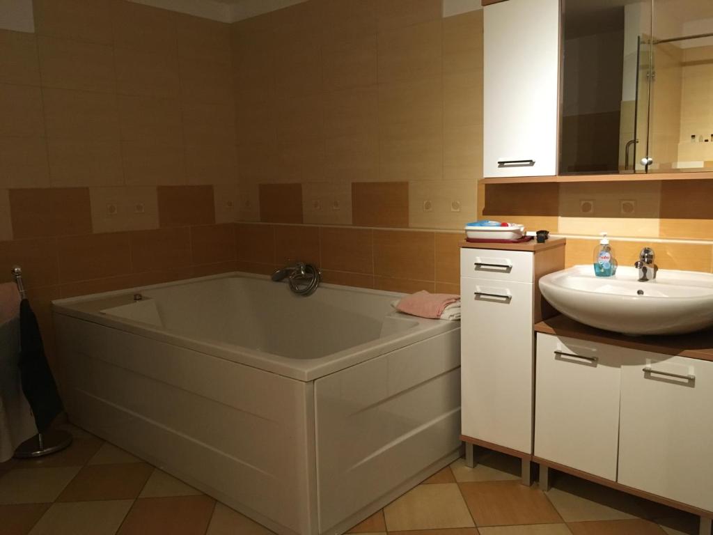 Koupelna v ubytování Beach House Orfű