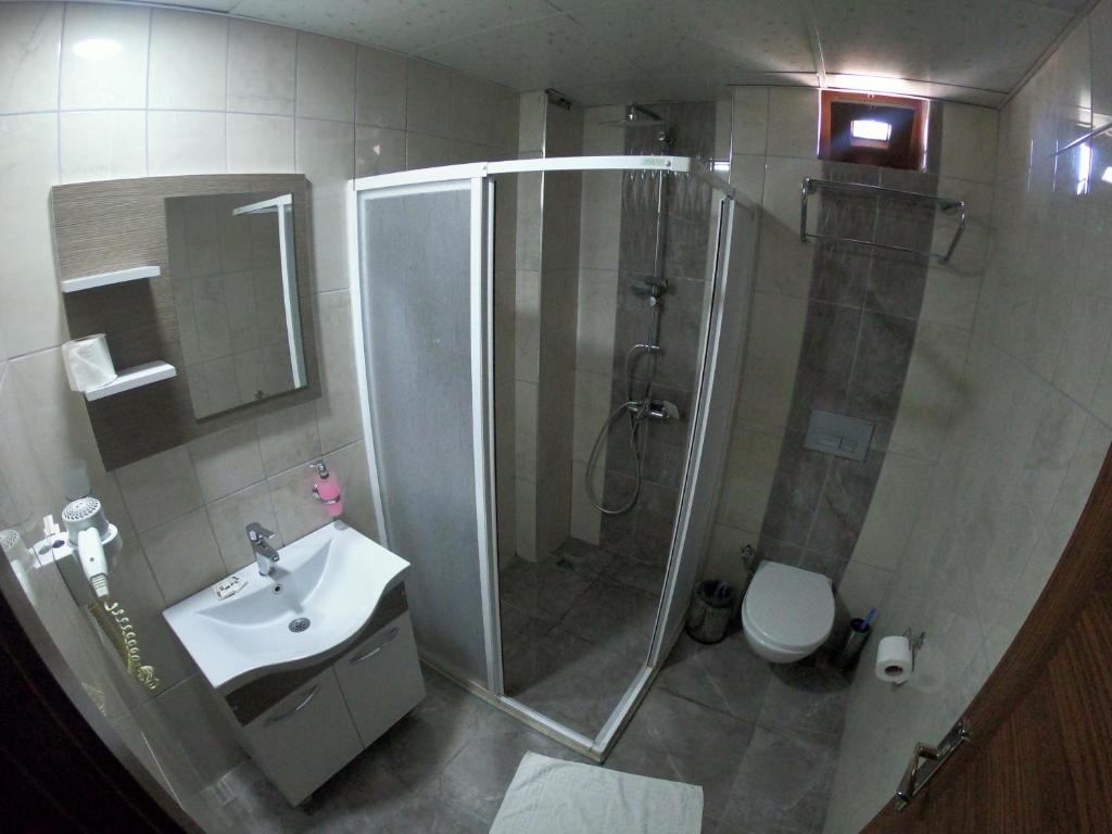 Koupelna v ubytování Bellamaritimo Hotel