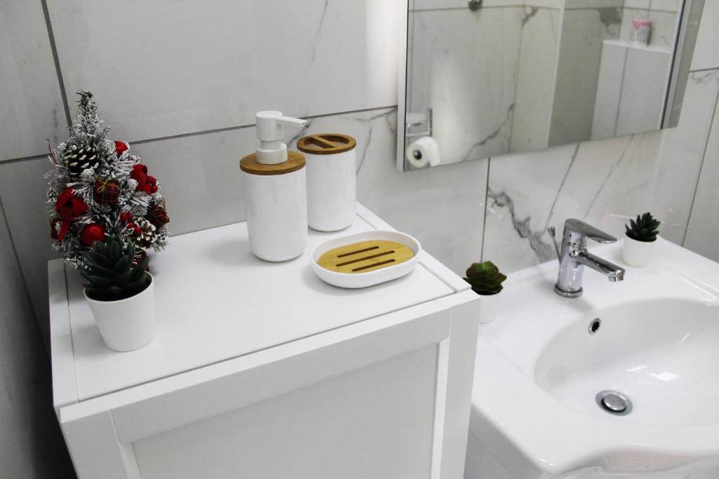 Kúpeľňa v ubytovaní Conforti Apartment